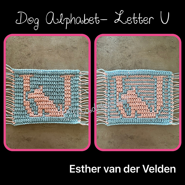 Dog Alphabet Letter U