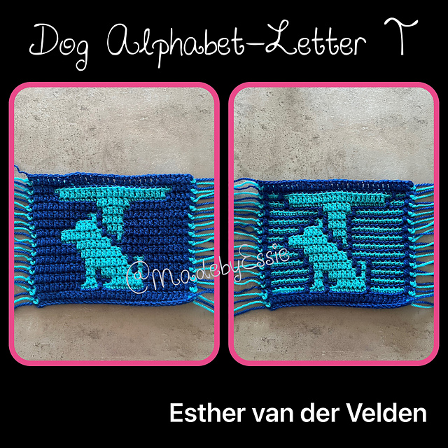 Dog Alphabet Letter T