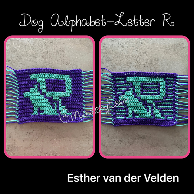 Ravelry: Dog Alphabet Letter R pattern by Esther van der Velden