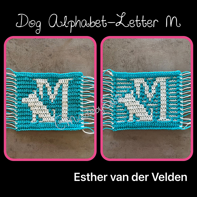 Dog Alphabet Letter M
