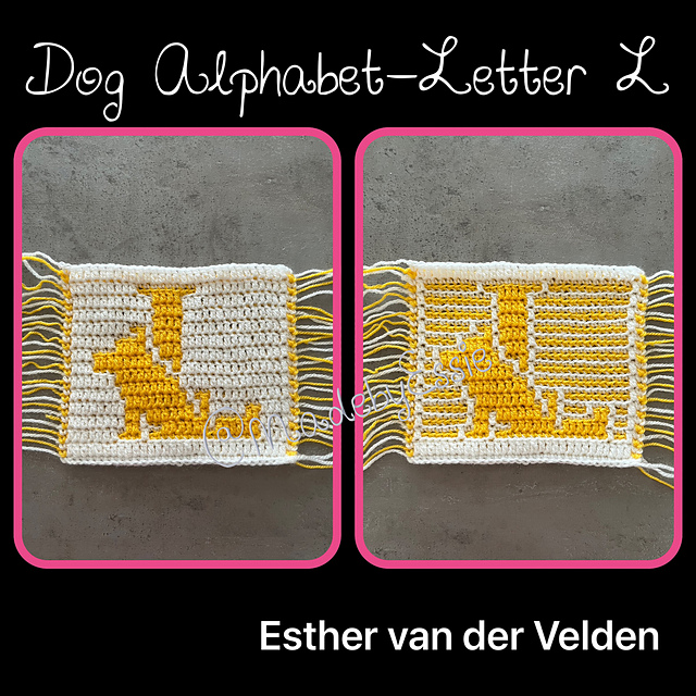 Dog Alphabet Letter L