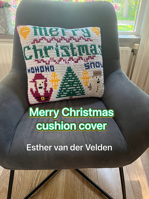 Merry Christmas cushion cover