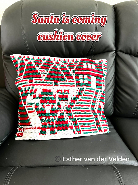 Santa cushion cover