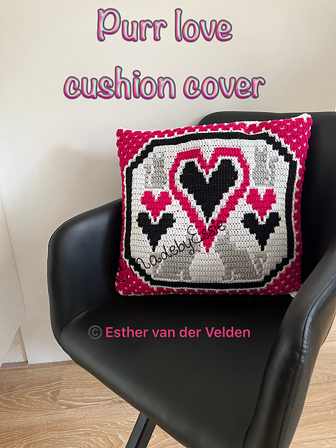 Purr Love cushion cover