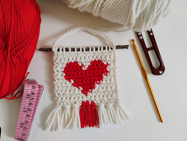 Car Charm Red Heart