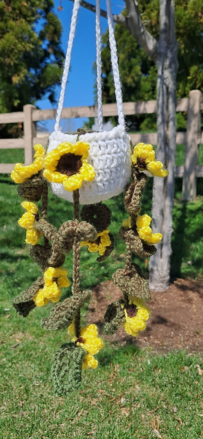 Sunflower Plant Hanging Basket