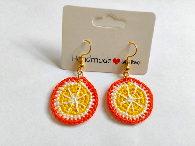 Citrus Fruit Earrings