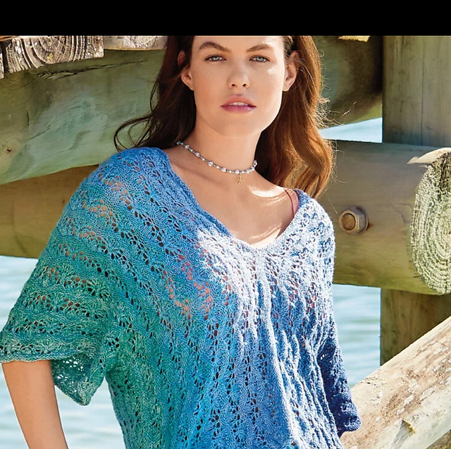 # 7 Quer gestricktes Top