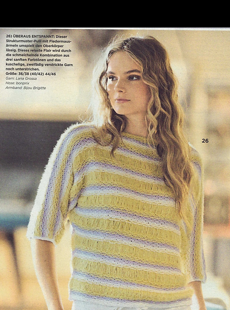 # 26 Pullover mit Fledermausärmeln