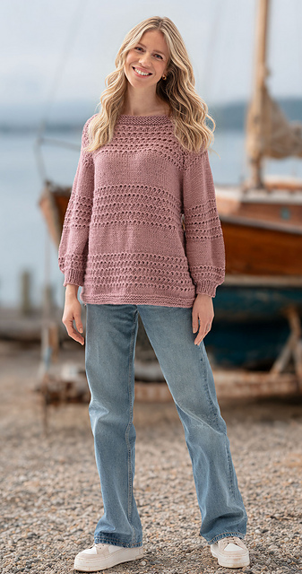 # 12 Raglanpullover mit 3/4 Arm - Top Down