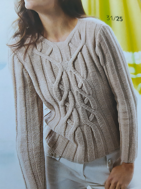 # 25 Pulli mit aufwendigem Zopf-Rippen-Muster