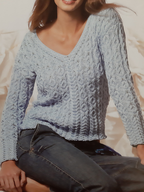 6357 Pulli mit V-Ausschnitt