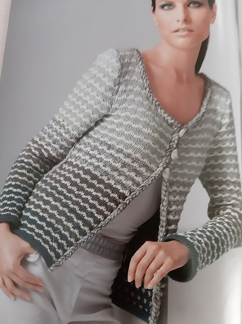 1179 Jacke mit Hebemaschenmuster
