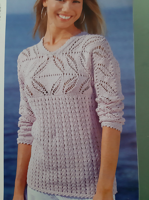 # 5 Pulli mit Ajourmuster