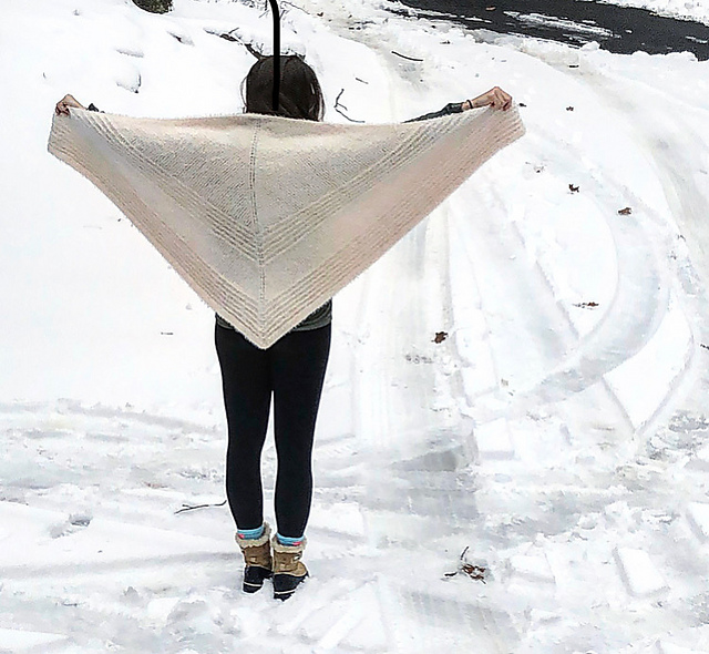 Cozy Cabin Triangular Shawl