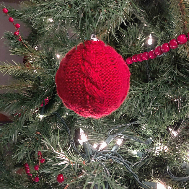Cable Ornament Sweater