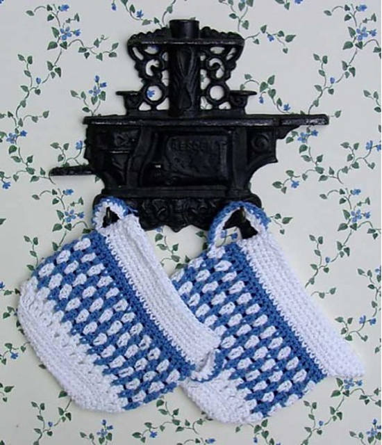 Old Fashioned Potholders Set 2 - PS062