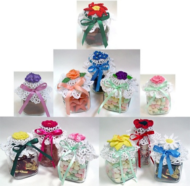 Flower Jar Lid Covers - PS021