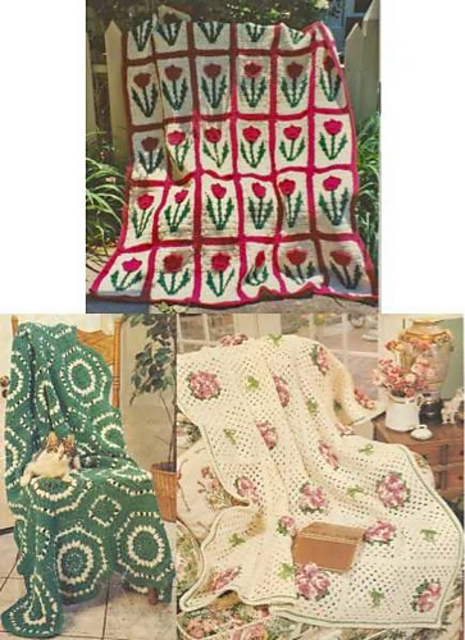 Floral Meadows Afghans - PA000