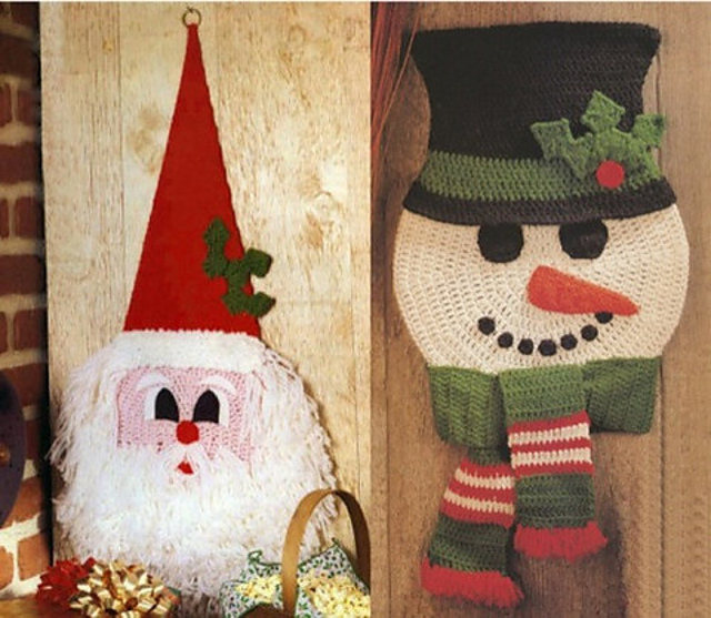 Old St Nick and Frosty Fella Wallhangings - PA922
