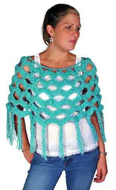 Rippled Macaroon Poncho FP159