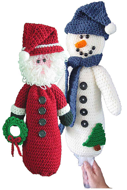 Santa and Snowman Bagkeepers PA251