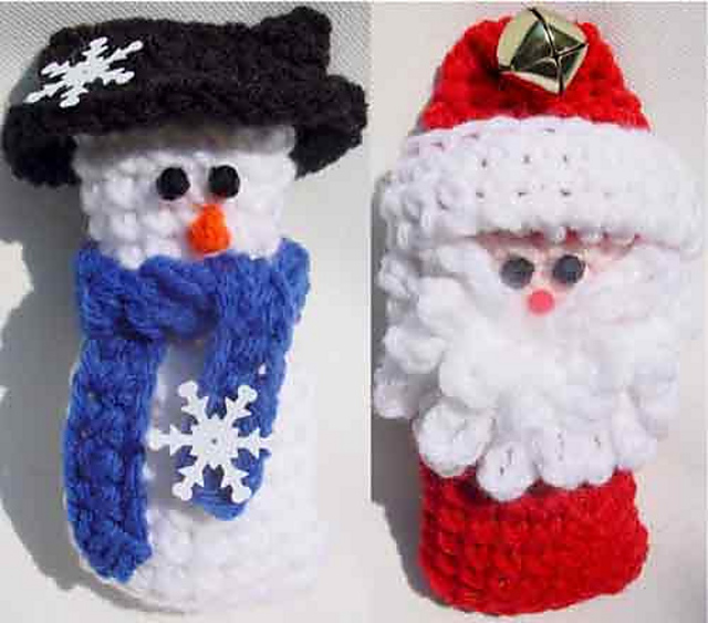 Santa and Snowman Ornaments FP157