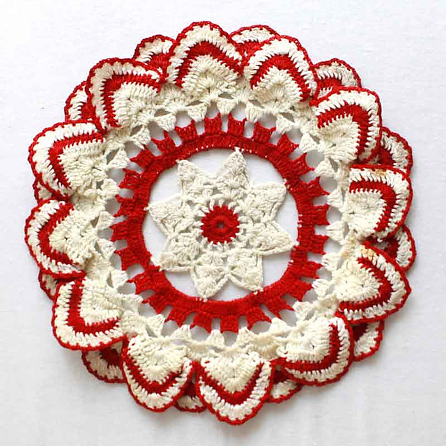 Vintage Ripple Doily