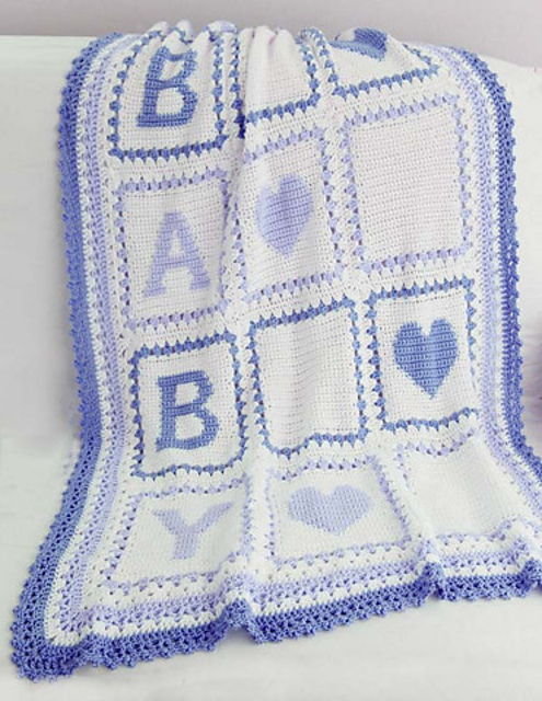 Baby Alphabet Blocks Afghan PA383