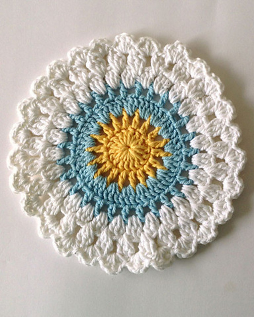 Winter Sunrise Dishcloth