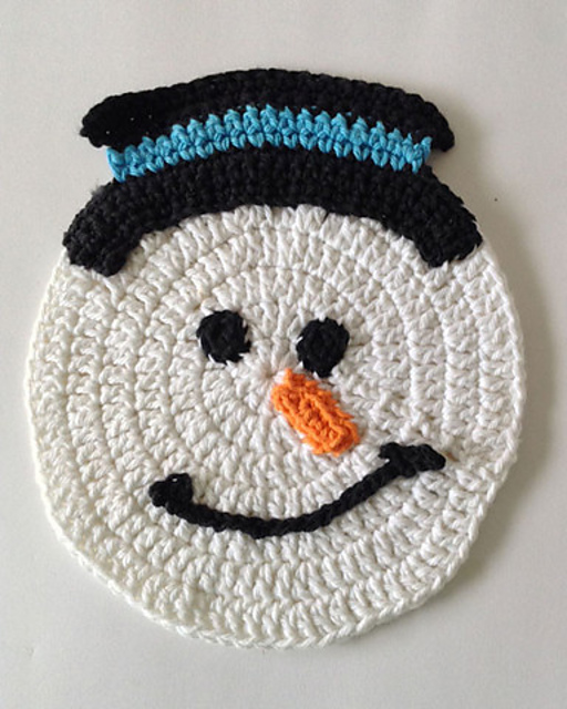 Snowman Dishcloth