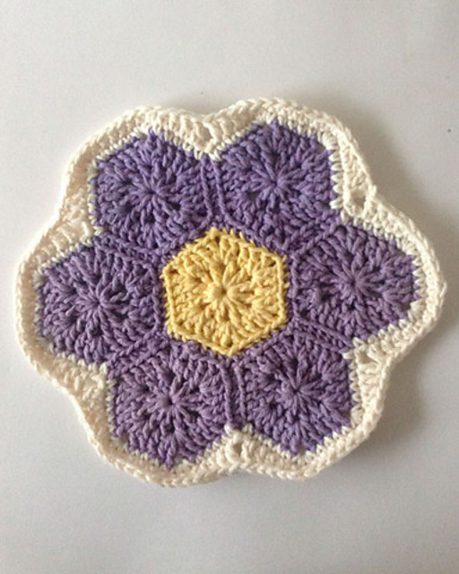 Grandmother's Flower Garden Dishcloth - PB165