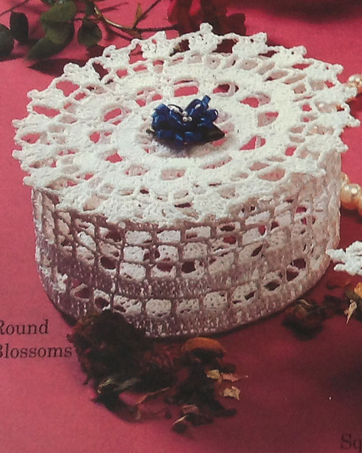 Blue Blossoms Lace Box