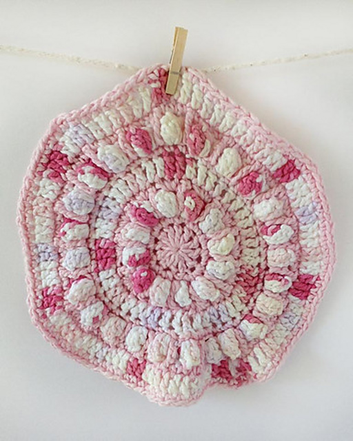 Cotton Candy Popcorn Dishcloth - PB168