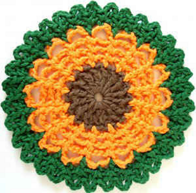 Straw Flower Dishcloth