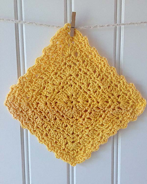 Sunny Square Dishcloth