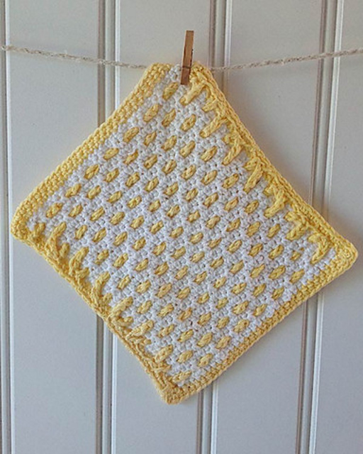 Buttered Waffles Dishcloth