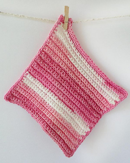Singly Pink Dishcloth