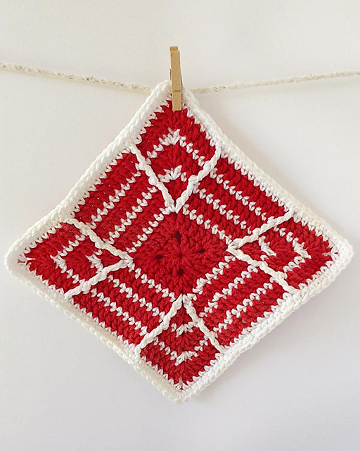 Candy Cane Lane Dishcloth - PB167