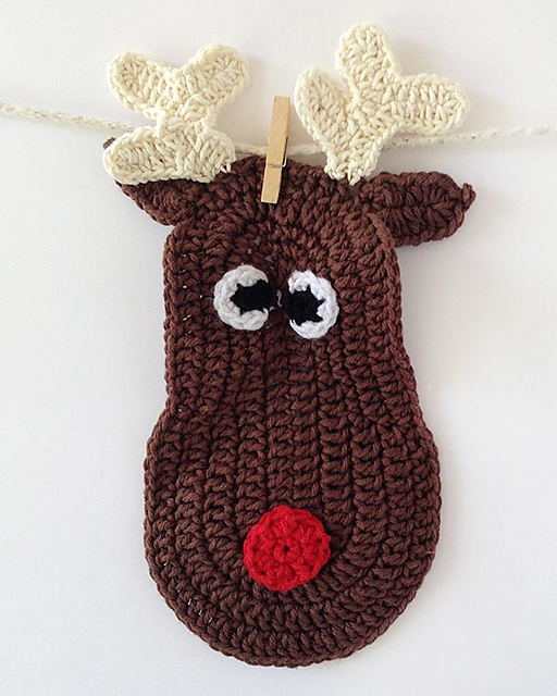 Rudolph Dishcloth