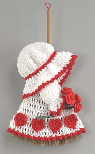 Valentine's Day Mini Broom Doll