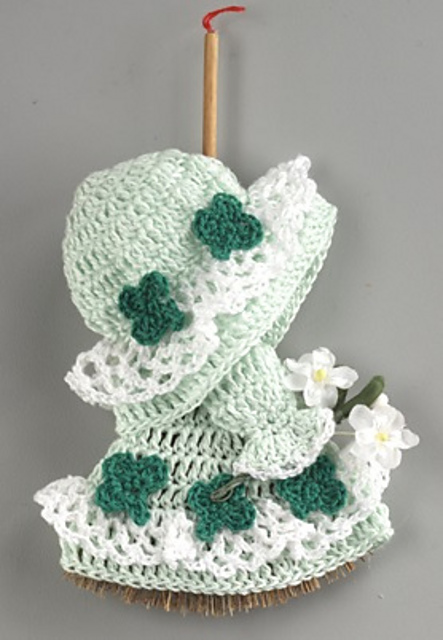 St. Patrick's Day Mini Broom Doll