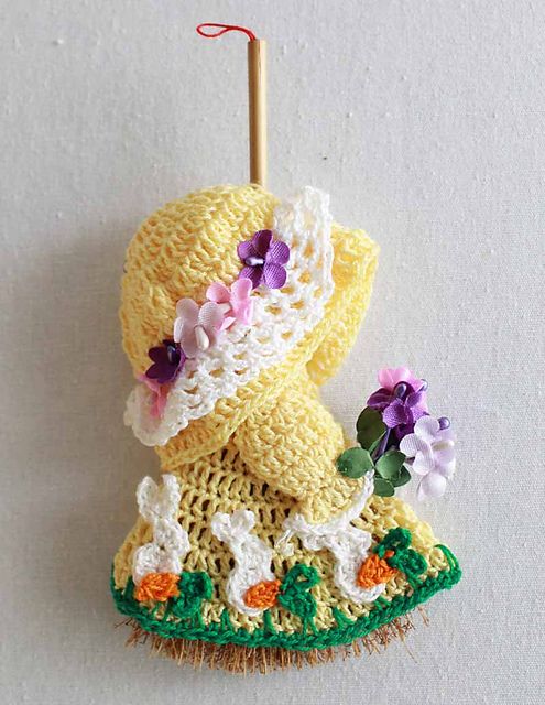 Easter Mini Broom Doll