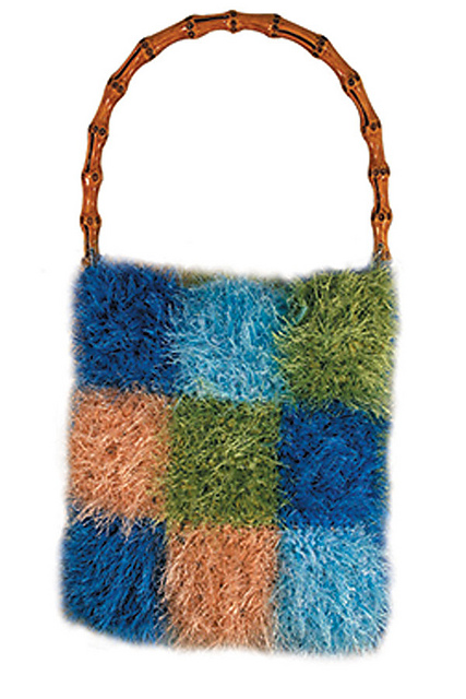 Fun Fur Squares Purse - L023