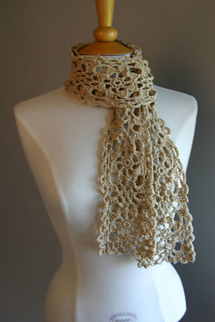 Gold Glitter Scarf
