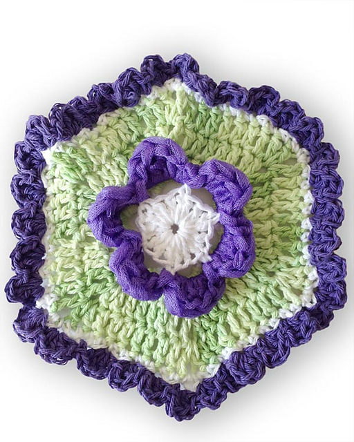 Hexagonal Scrubby Dishcloth