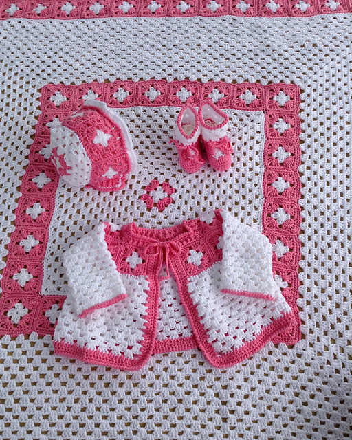 Vintage Granny Square Layette