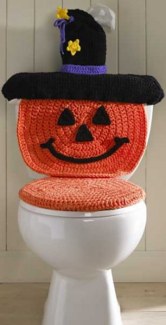 Pumpkin Toilet Cover PA955