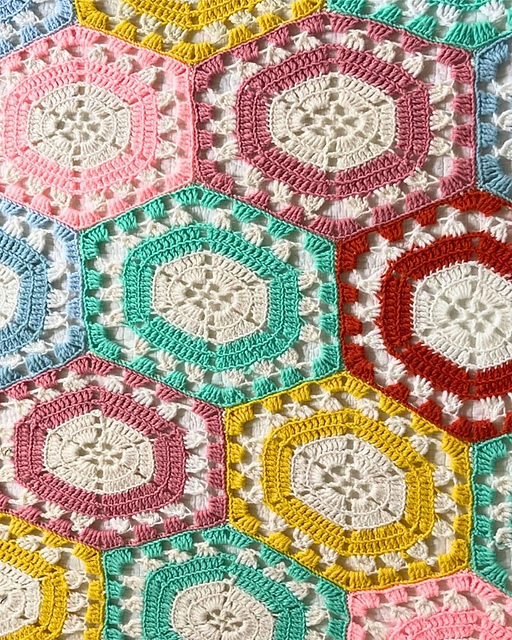 Hexagon Afghan