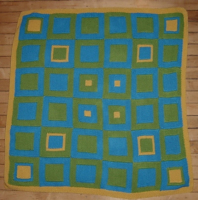Graphic Blocks Throw
